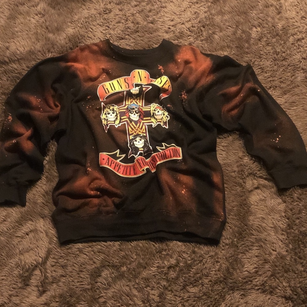 Guns N' Roses Tie Dye Sweatshirt Large - Picture 5 of 6